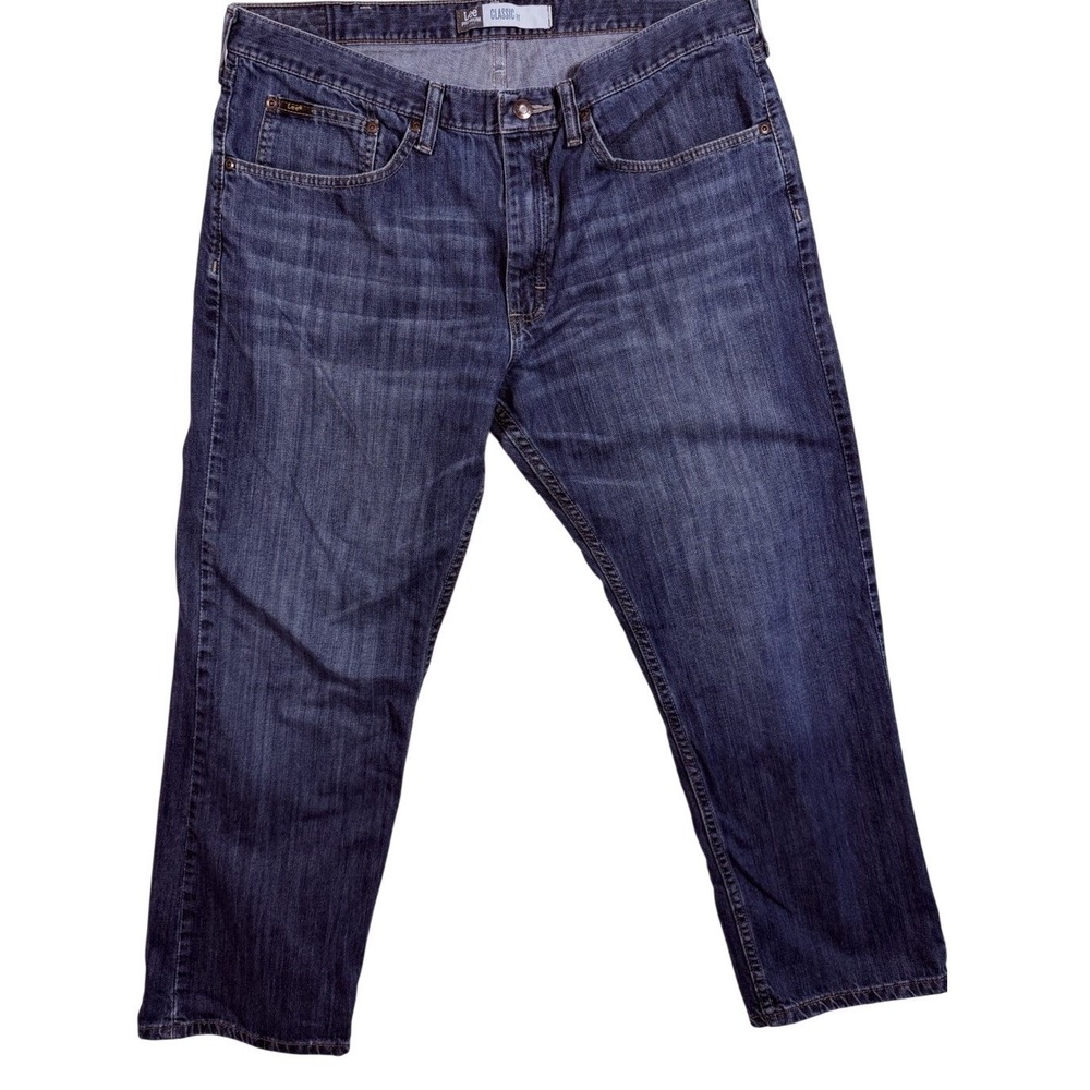 Men's Lee Jeans, 36x29 Premium Select Classic Fit Blue Medium Wash Straight Leg
